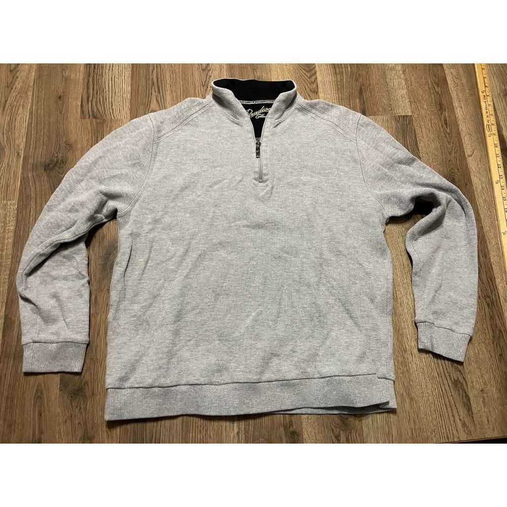 Paradise Collection Sweater, Men's Size Medium, Gray, Pullover, Long Sleeve